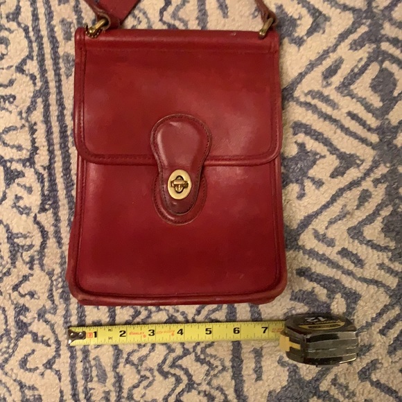 Vintage Coach Satchel in Candy Apple Red - Picture 9 of 9